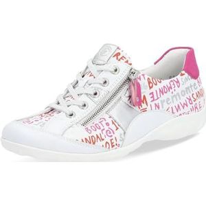 Remonte R3403-80 Sneakers voor dames, Wit combi 81, 43 EU