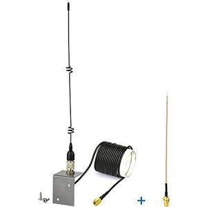 Eightwood Outdoor 3G 4G externe antenne 5DBi SMA mannelijke adapter 3m kabel draagbare basis + SMA vrouwelijke schot kabel RG178 voor 3G 4G LTE GSM-antenne Wifi router draadloze WLAN-antenne
