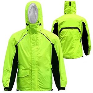 Regenjas，Waterdicht Jasje，Motorfiets Regenkleding Waterdichte regenjas Regenjassen Outdoor Regenkleding met capuchon for heren Unisex regenkleding Jas met broek Broek Waterdicht Ademend Regenjassen(Gr