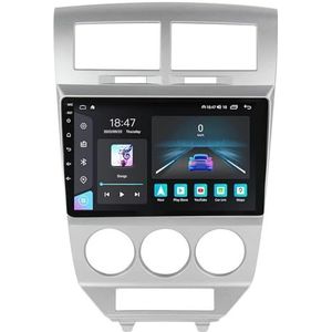 Android 14 GPS Navigation Stereo voor Dodge Caliber 2007-2010 9 Inch 2 Din Car Stereo Radio met CarPlay AHD Omgekeerd beeld Bedieningselementen op het stuur Bluetooth(G5 2G+32G)