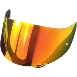 Motorhelm vizier lens, Helmvizier, K1 Motorhelmschild for K1 K1S K3SV K5 K5S Vervangend Helmvizier for K5 (Goud)(Revo Deep Red)
