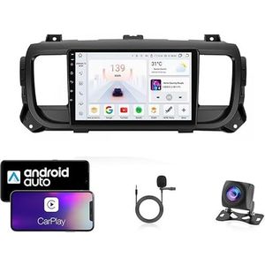 Android 13 Dubbel Din Auto Stereo Touchscreen Auto Stereo Voor Citroen Jumpy 2016-2021 Met Bluetooth GPS Navigatie WiFi FM Radio USB/SWC/Plug en Play Ondersteuning Carplay&Android Auto(8 Core 4G+Wifi