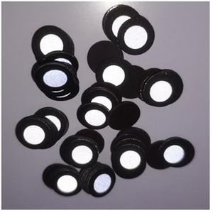 1000 punten reflecterende sticker magnetische binnenkant 6 mm buitenkant 10 mm hoge zichtbare reflecterende marker ronde stippen sticker for informatie-opnamemodellering voor ondersteunde positionerin