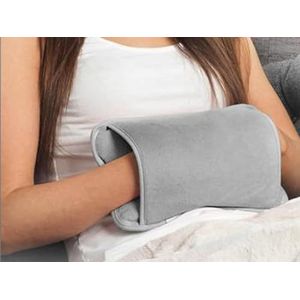 Marco Paul Oplaadbare elektrische warmwaterkruik - snel opladen en verwarmen warmwaterkruik voor hand- en lichaamswarmer en pijnverlichting draagbaar, handwarmer met langdurige warmte zacht grijs