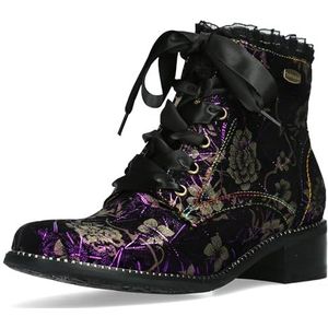 Laura Vita Dames enkellaarzen Emcmao 45, grootte:38 EU, kleur:Paars