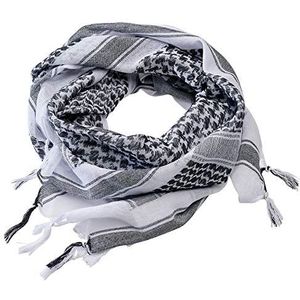 Brandit Shemag sjaal voor heren, Wit/Zwart, One Size