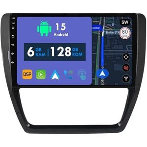 RoverOne Autoradio GPS voor Volkswagen Jetta 6 Sagitar Bora 2011-2018 Carplay Android Auto Stereo Hoofdeenheid Bluetooth WiFi Radio Speler Sat Navigatie