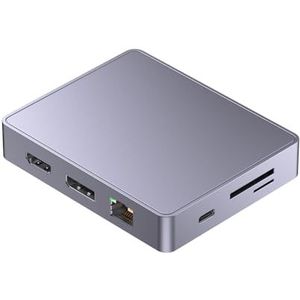 CARISSETT Professionele USB C Dock 10 Poort Uitbreiding Aluminium HDTV Gigabit Ethernet USB3.0 100 W Tf Kaartlezer Slot Voor PC Multiport Adapter Aluminium USB C Dock