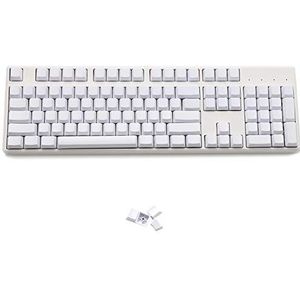 Lege Dikke PBT OEM Profiel 108 ANSI Keycaps voor MX-Schakelaars Mechanisch Toetsenbord (alleen Keycap) (Wit)