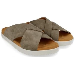 HAFLINGER Sienna Summer Slide Sandalen voor dames, Kahki 1775, 39 EU