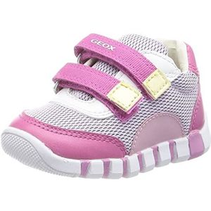 Geox Baby meisje B IUPIDOO Girl First Walker Shoe, Lilac/Fuchsia, 23 EU, lila fuchsia, 23 EU