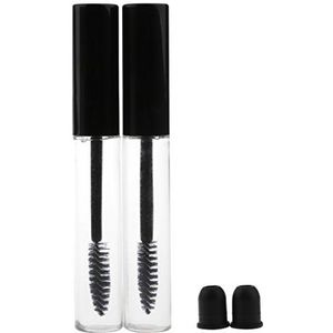 2 Stuks 10ml Plastic Lege Mascara Wimper Groei Fles Vloeibare Buis Transparant, mascara fles