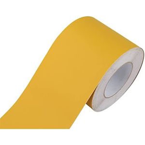 Behangrand Zelfklevende PVC wand- en plafondrandstrip, 5 m, veelkleurig, diverse maten, x(Yellow Matte,8cm(W) X5m(L))