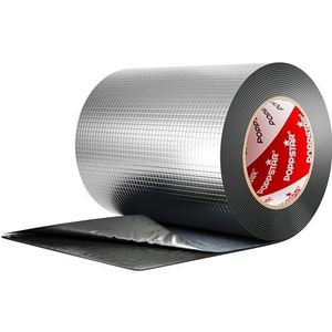 Poppstar Aluminium Butyl Tape (15cm, Extra Breed) Super Waterdichte Outoortape (5m) Afdichtingstape voor Camper, Dakgoot, Reparatietape etc.