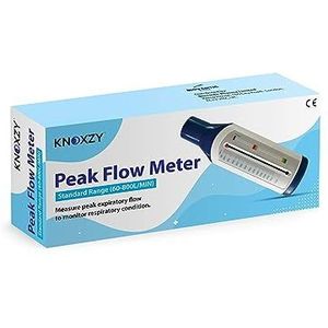 KNOXZY Piekstroommeter voor volwassenen om de longfunctie te controleren - expiratoire flowmeter om de ademhalingsconditie te controleren - Spirometrie longfunctie herstel trainingsapparaat -