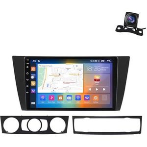 Android 13.0 2 Din Autoradio 10"" Touchscreen Auto Stereo Voor BMW E90 2005-2013 Met Draadloze Carplay Android Auto GPS Navigatie AHD Omgekeerd Beeld Stuurwielbediening(Size:P1(1G+16G))