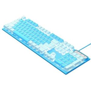 Bedraad Mechanisch Gaming Toetsenbord 104 Sleutels Thee Schakelaars Anti-Ghosting RGB Adem