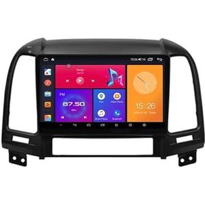 Android 13 Autoradio 9 inch Touch scherm dubbele Din auto stereo voor Hyundai Santa Fe 2 2006-2012 met Bluetooth/FM radio/wifi/USB/stuurwielbediening/GPS(4 Core 4+64G)