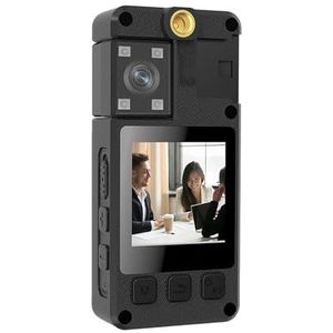 Mini Body Cameram, A38 Draagbare Mini Body Camera 1080P HD IR Nachtzicht Sport Actie DV-camera's 2000mAh Lange tijd video-opname voor Pet Walking, Werk, Reizen(With 64GB TF Card)