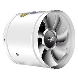 Ventilator 4/6/7Inch Luchtventilator Duct Fan Metalen Pijp Ventilatie Pijp Afzuigventilator Extractor Badkamer Wc Muur Fan Air Blower Fan (Color : White, Size : 7 inch)