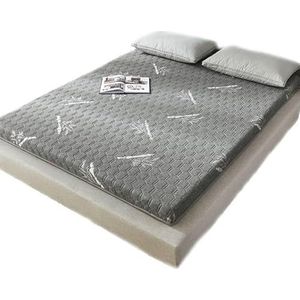 BRRRRT Matras van latex, zacht en dik, Japanse futon, eenvoudig, antislip, ademend en opvouwbaar (grijs, 150 x 200 cm)