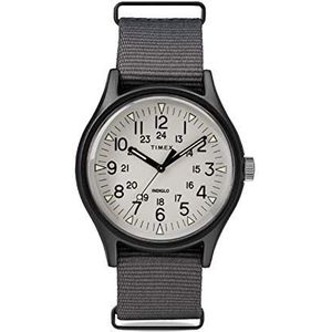 Timex Heren analoog kwarts horloge met nylon armband TW2T10500, band