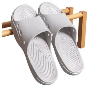 Sandalen, Zomerpantoffels for dames - Zachte binnen-/buitenslippers for dames en heren Doucheschoenen(Gray,41 EU)