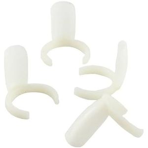 50Pcs Natuurlijke Nail Tips Valse Nagels Nagellak Kleur Kaart Ring Nail Art Display