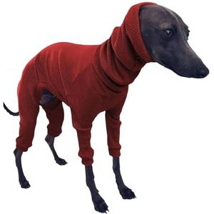 Sweaters Greyhound Sweater voor honden, katoenen greyhound pyjama's vierbenige greyhound kleding met capuchon whippet pyjama's rekbare warme honden l