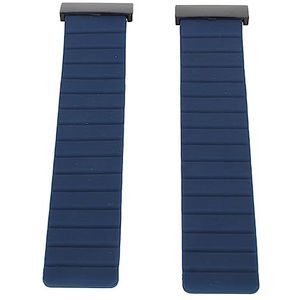 Horlogeband 26 Mm Magneet Slijtvaste Siliconen Anti-zweet Horlogeband voor Dagelijks Gebruik (Donkerblauw)