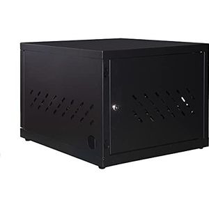 Kast met 16 notebooks of tablets, kleur zwart, met drie meervoudige stopcontacten met 16 USB-poorten, 5 volt, 3,4 A en 6 poorten, 220 volt, universeel voor Italiaans/geaard.