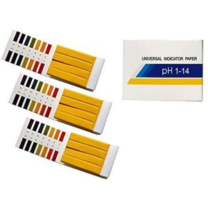 Fontee 240 stks van pH 1-14 lakmoesindicator-teststrips - Geweldig voor het testen van veel gebruikelijke alledaagse stoffen, waaronder bevochtigde zeep, citroensap, melk, vloeibaar wasmiddel, enz