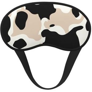 Slaapmasker voor zijslaper zijden slaapmaskers met elastische band, super zachte oogslaapschaduwhoes, koeienvlek, verduistering, nachtblinddoek voor vrouwen en mannen, reizen