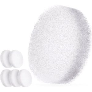 HartFelt Gezichtssponzen voor het reinigen en zacht exfoliëren - gecomprimeerde gezichtssponzen voor schoonheidsspecialisten, The Puff to Buff Body Sponge, Pack van 6