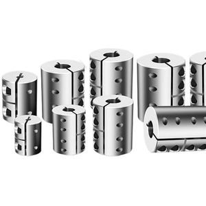 2 stuks askoppeling LL D20L25 Spider stijve koppelmotor connector koppeling CNC aluminium universele verbinding 3D-printer card (LL-B-D20L25-6X6)