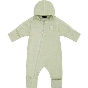 Höhenhorn Ibex baby fleece overall winter herfst rompertje kleine kinderen met capuchon, groen, 86