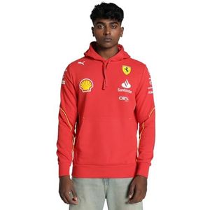 PUMA - Scuderia Ferrari 2024 Team Hoodie - Gebrand Rood - Heren