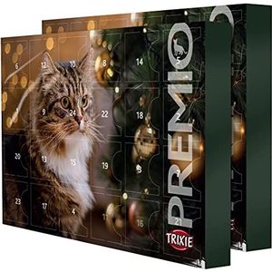 TRIXIE Adventskalender Premio voor katten met diverse lekkernijen, in dubbelverpakking