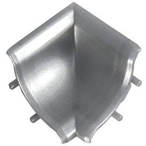 DQ-PP afdekprofiel binnenhoek, aluminium, 13 x 13 mm, pvc, keukenstrip voor het werkblad, afdekprofiel voor in de keuken, wandafsluitprofiel, tafelbladprofiel