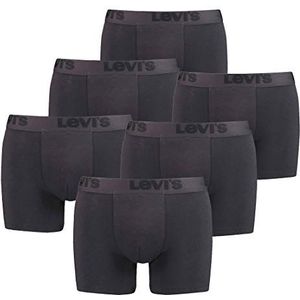 Levis boxershorts voor heren, premium boxershorts, onderbroek, ondergoed, verpakking van 6 stuks, zwart, XL