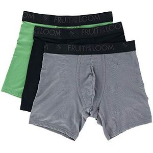 Fruit of the Loom Boxershorts voor heren (verpakking van 3), Micro Mesh - Kleuren kunnen variëren, L