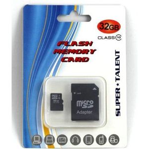 Super Talent Technology microSDHC 32 GB Flash 32 GB Class 10 – Flash-geheugen (32 GB, microSDHC, Class 10, zwart)