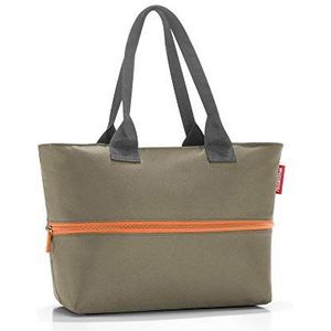 reisenthel Unisex shopper E1 bagage - handbagage (1 stuk), olijfgroen, 50x26,50x16,50 cm, modern