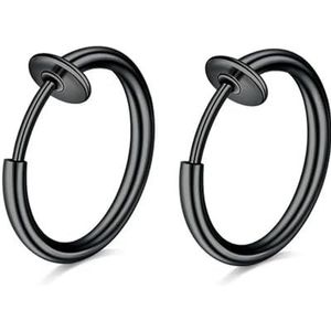 1 paar Punk Mens/Womens Stealth Clip op oorbellen GEEN gat Clip oorbellen oor Manchet Spring Clip Helix Ring hoepel nep oor Ring hoepel