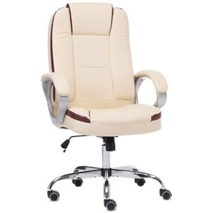 Roze Bureaustoel Bureaustoel Van Leer, Draaibaar, Baasstoel, Computerstoel, Thuis, Comfortabel For Langdurig Zitten Sit Bureaustoel(White)