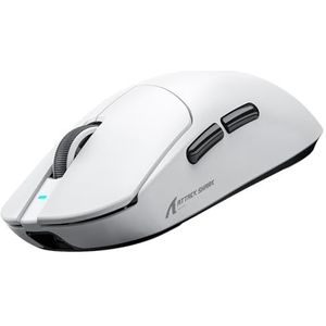 ATTACK SHARK X8ULTRA Mouse for Large Hand, 55g SUPERLIGHT, PixArt PAW3950MAX Gaming Sensor, BT/2.4G Wireless/Wired, Adjustable DPI up to 42000, 500mAh Battery (White)