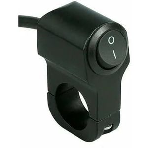Motorfiets Stuur Schakelaar Motorfietsbediening Schakelaar Spotlight Mistlamp Koplamp Knop Stuur Retro Elektronica Accessoires(Black 2line)