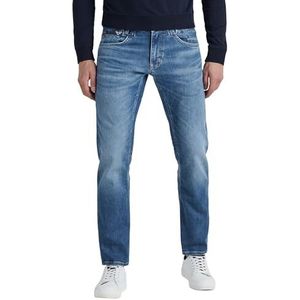 PME Legend Heren Jeans Commander 3.0 - Relaxed Fit - Blauw - True Blue Mid, True Blue Mid Tbm, 32W / 32L