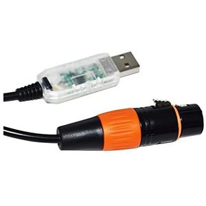FTDI USB RS485 NAAR XLR 3P VROUWELIJKE STOPCONTACT DMX512 KABELARM QLC Q LICHTCONTROLLER+ FREESTYLER STAGE CONTROLLER KABEL (Size : 5M, Color : Color F)