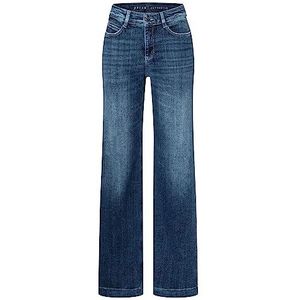 MAC Dream Wide Authentic megaflex dames jeans kobalt Authentic wash art.nr. 0358L543990 D547*, blauw, 40W x 30L